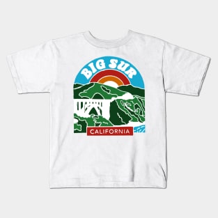 Big Sur California Decal Kids T-Shirt